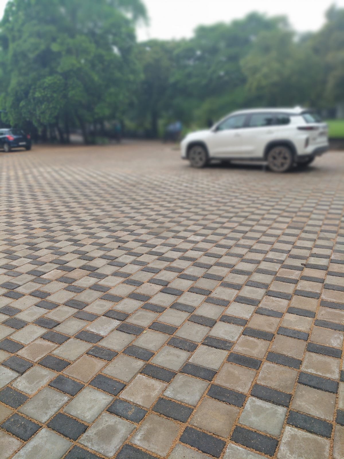 Paver block project at Columbia College Raipur by Asian Tiles